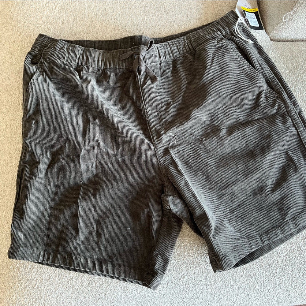 Katin Dark Brown Corduroy Shorts